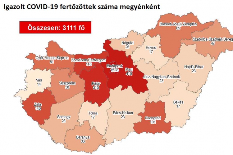 Elhunyt újabb 10 krónikus beteg, nőtt a koronavírus-fertőzöttek száma